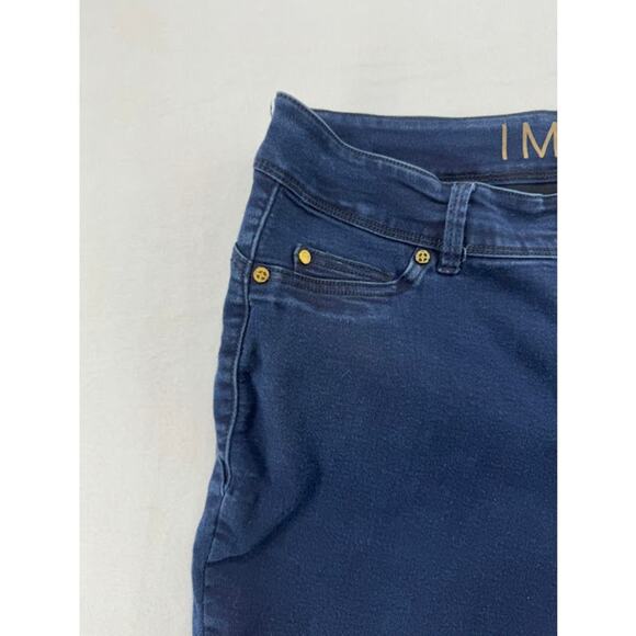 Iman Womens Size 16W Petite Dark Wash Skinny Leg Stretch - Picture 3 of 5